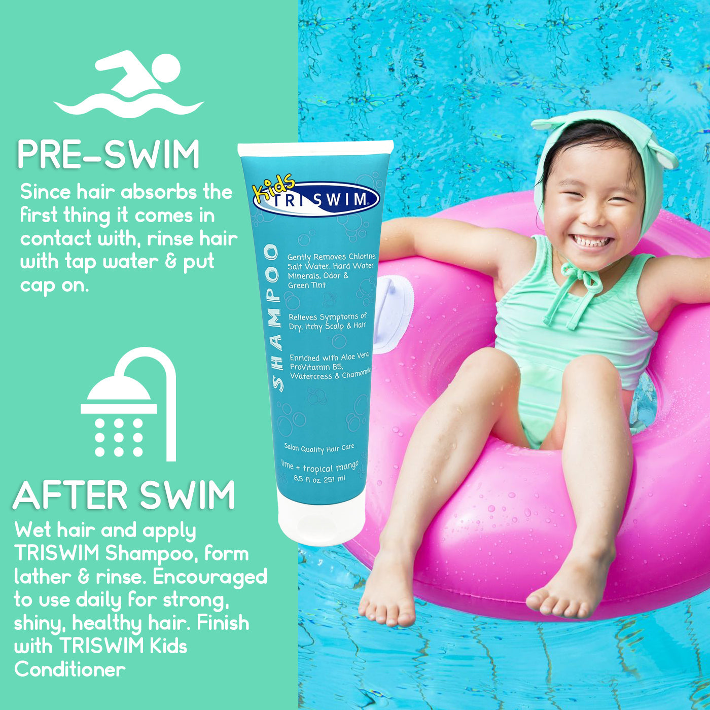 TRISWIM Kids Chlorine Removal Shampoo